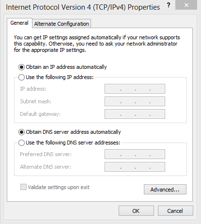 cách thay đổi dns trên win 8