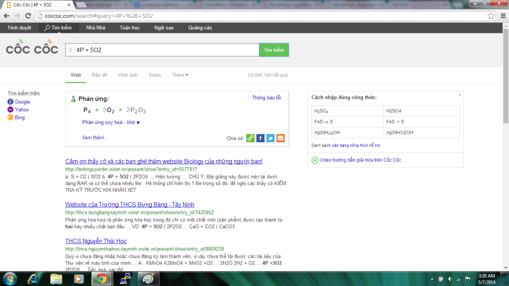 can bang hoa hoc coccoc