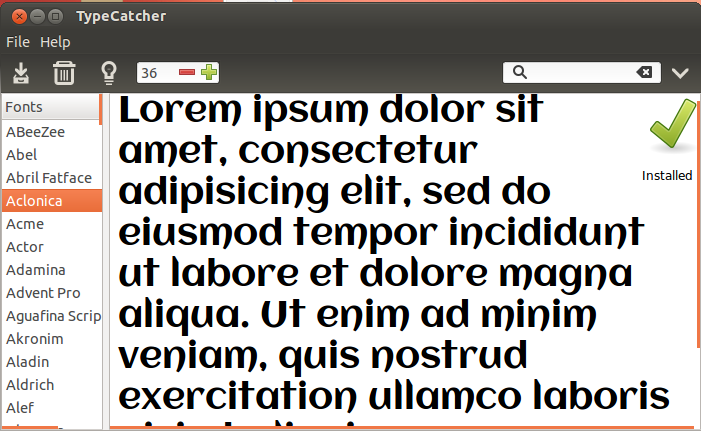 how to install google fonts in ubuntu