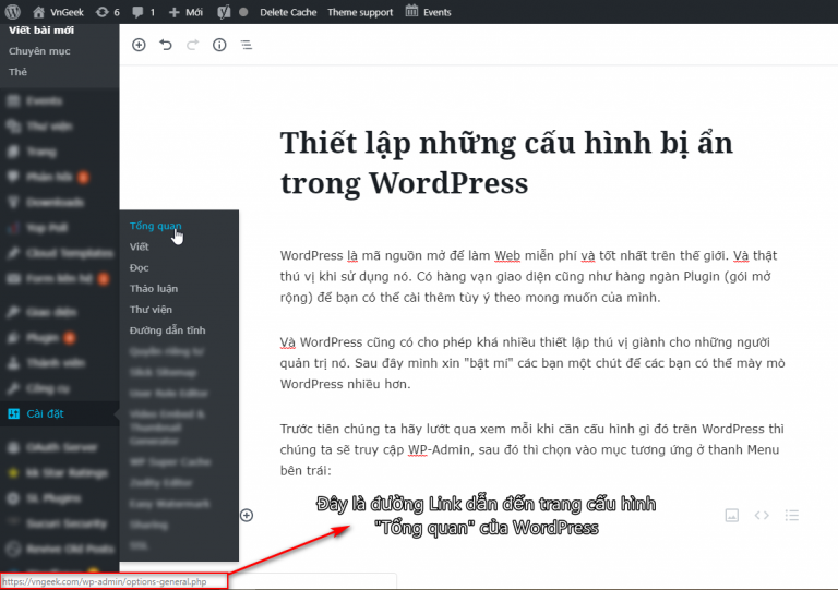 Thiết lập những cấu hình bị ẩn trong WordPress Thiết lập những cấu hình bị ẩn trong WordPress