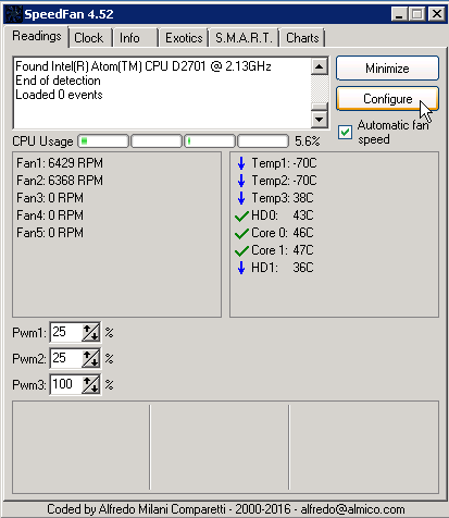 Cấu hình SpeedFan chạy một tốc độ khi khởi động nền Cấu hình SpeedFan chạy một tốc độ khi khởi động nền